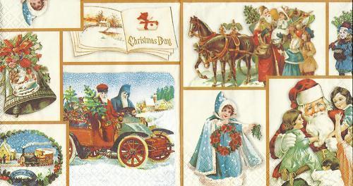 Serviette Old Christmas Story