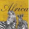 Serviette Africa safran ! Zebra