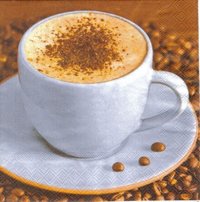 Serviette Cup of Cappuccino