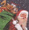 Serviette Santa and Presents