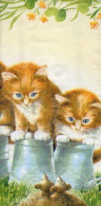 Taschentuch Four Kittens