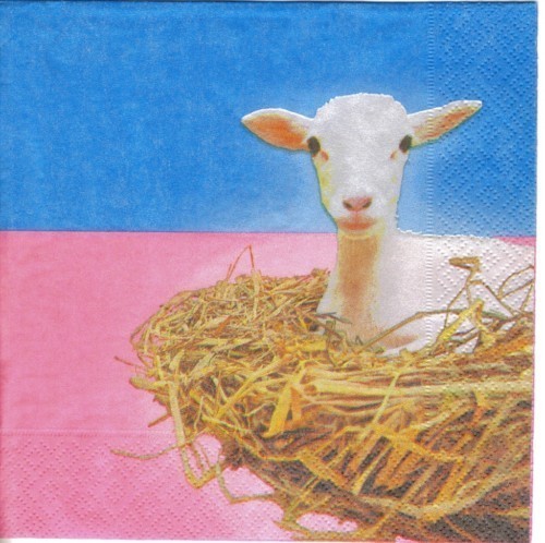 Serviette Easter Lamb