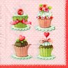 Serviette Lovely Cupcakes