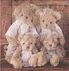Serviette Family Teddybear