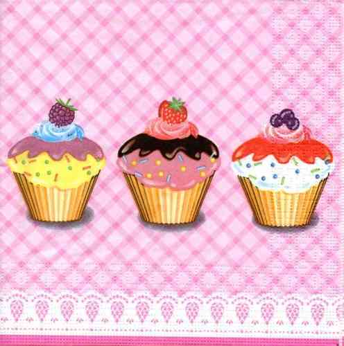 Serviette Party Cupcakes