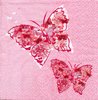 Serviette Papillons de Réve pink