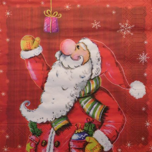 Weihnachtsmann mit Schal